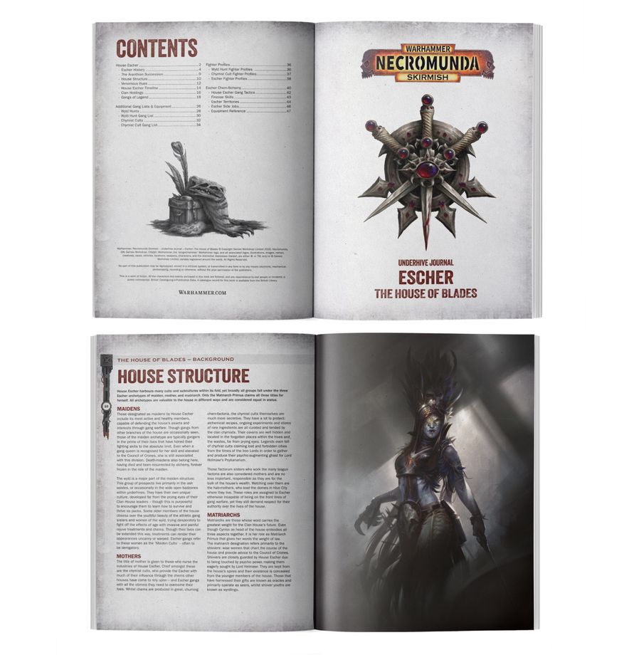 ( Pre order ) Underhive Journal: Escher – The House of Blades