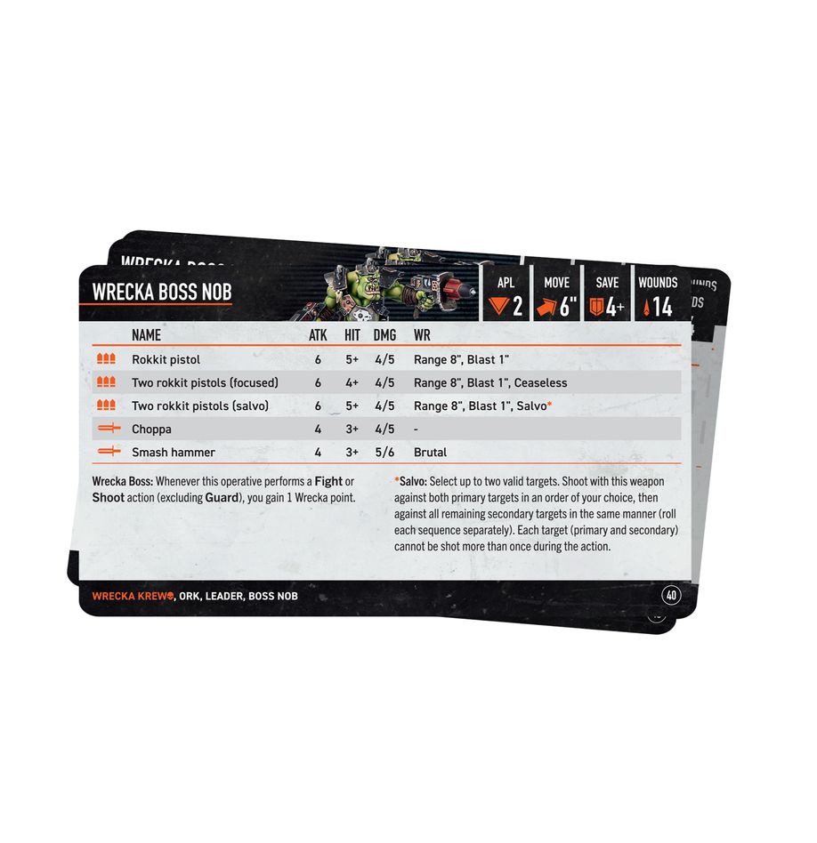 (Pre order) Kill Team: Wrecka Krew – Datacards (Eng)