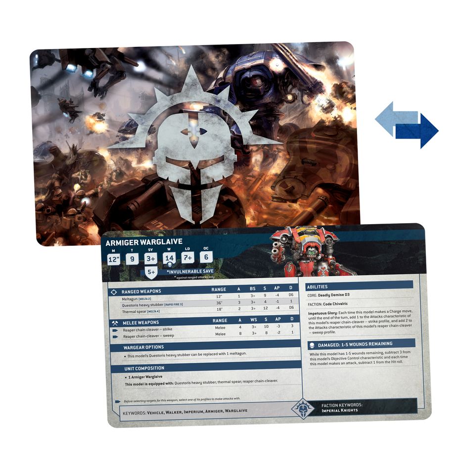 Datasheet Cards: Imperial Knights ( ITA )