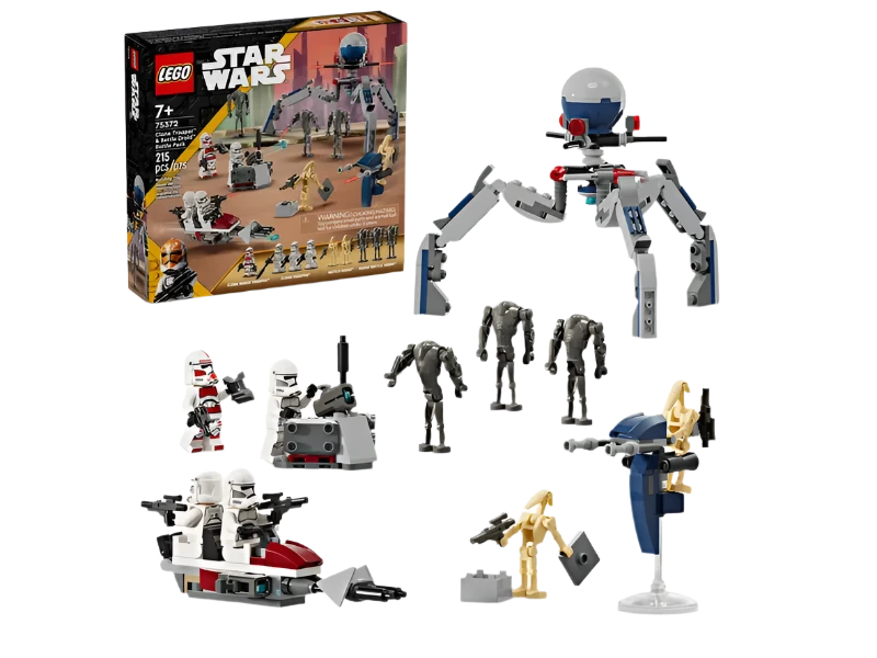 Battle Pack Clone Trooper e Battle Droid