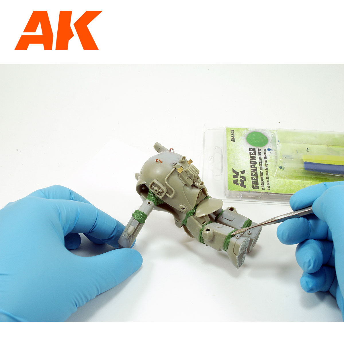 GREENPOWER 2 COMPONENT MODELING PUTTY (materia verde)