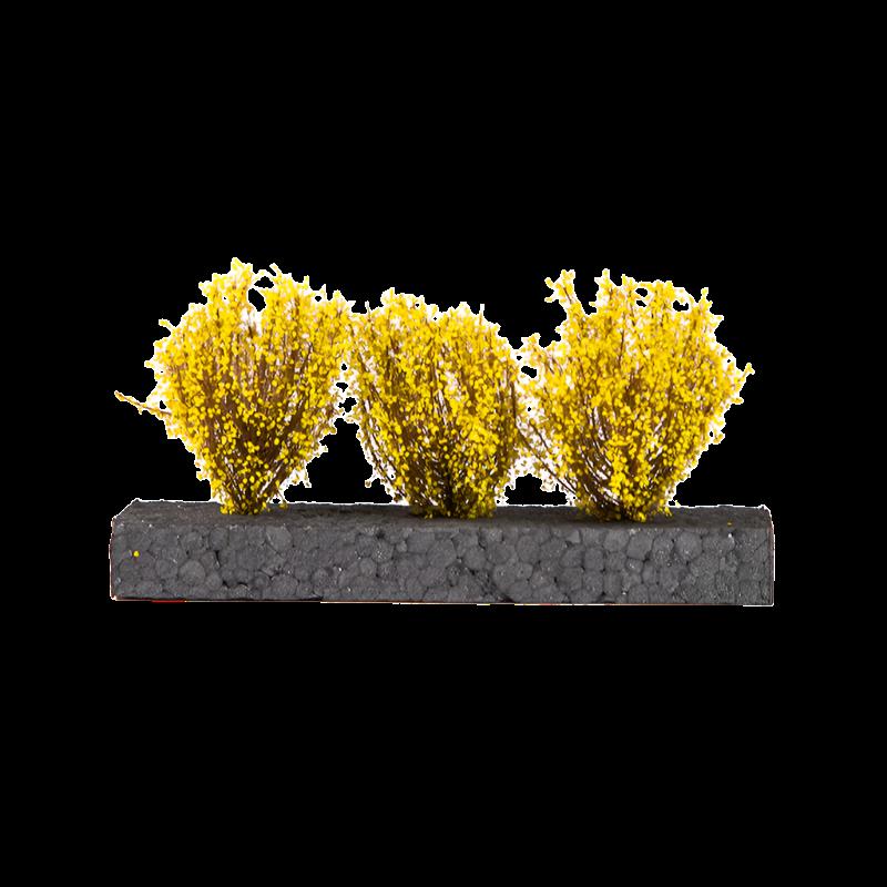 LIGHT YELLOW BUSHES 4-5CM 1:35 / 75MM / 90MM