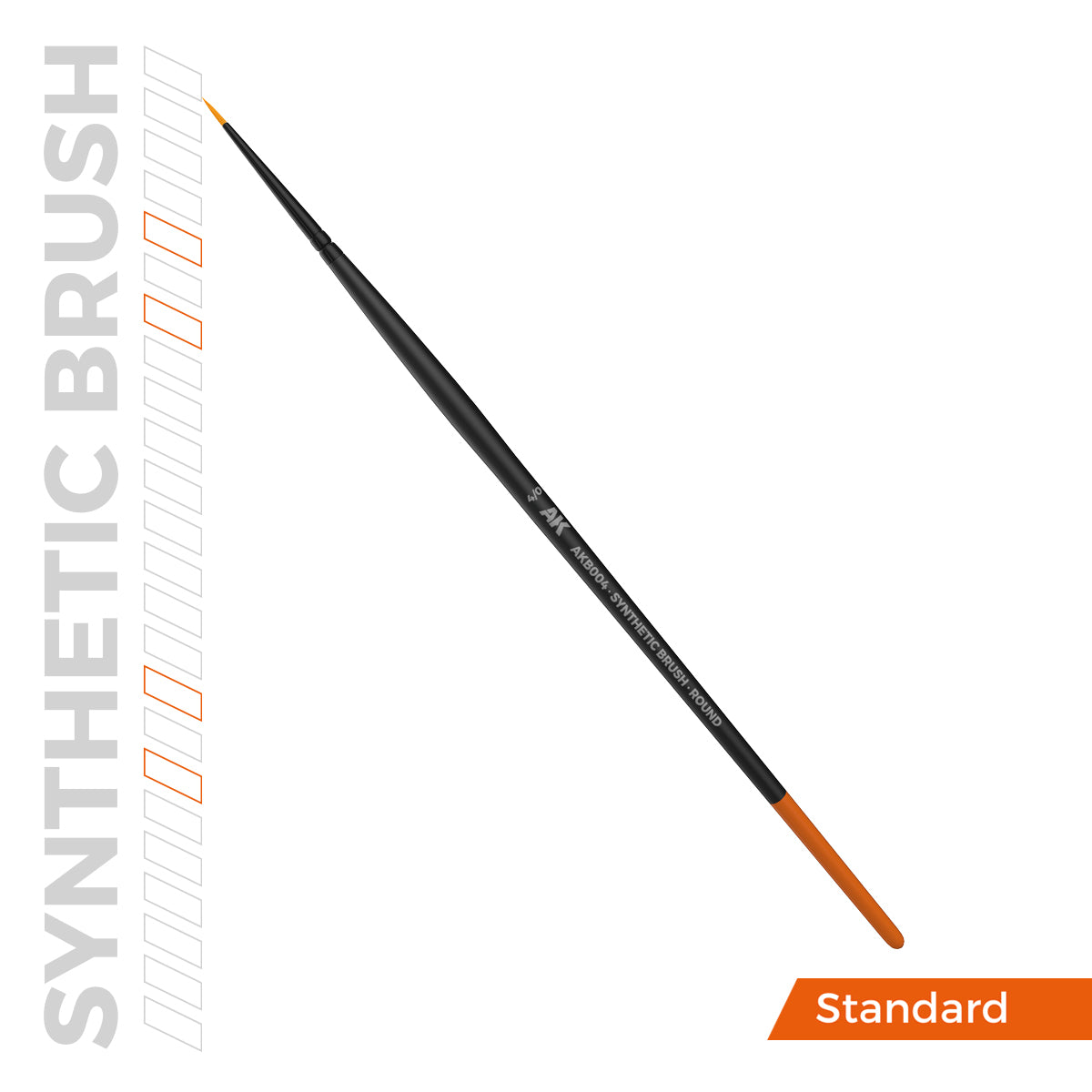 AK SYNTHETIC BRUSH – ROUND 4/0