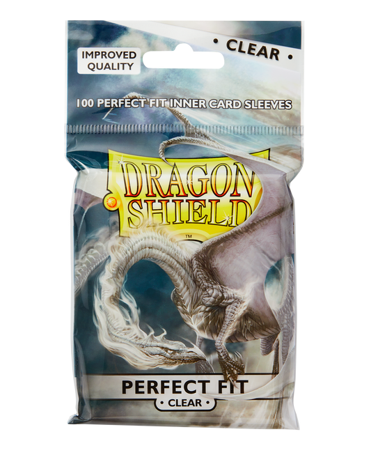 Dragon Shield - Confezione 100 Sleeves Standard Perfect Fit Clear