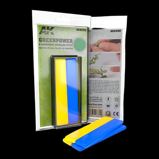 GREENPOWER 2 COMPONENT MODELING PUTTY (materia verde)