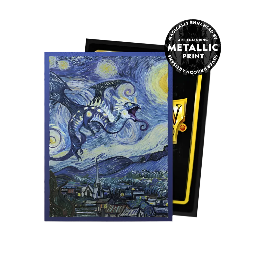 Confezione 100 Sleeves Standard Size Art Matte Dual Starry Night