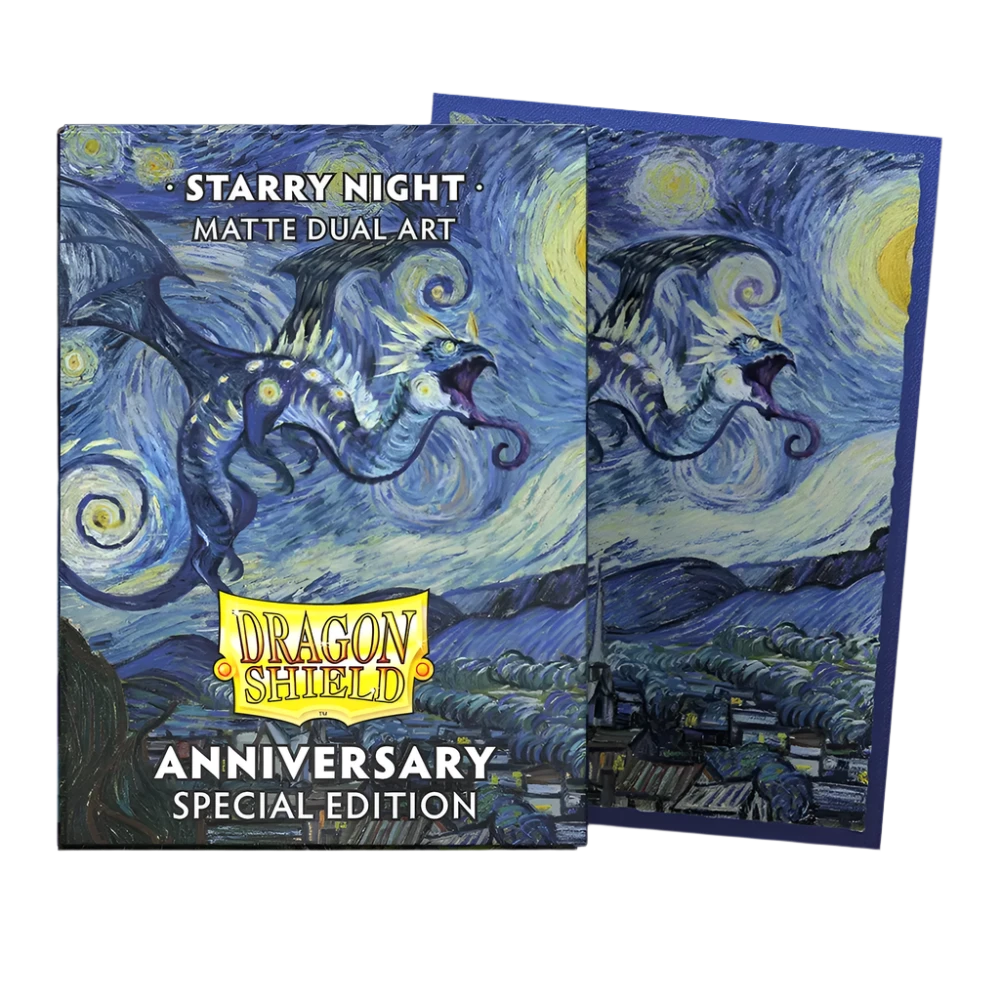 Confezione 100 Sleeves Standard Size Art Matte Dual Starry Night