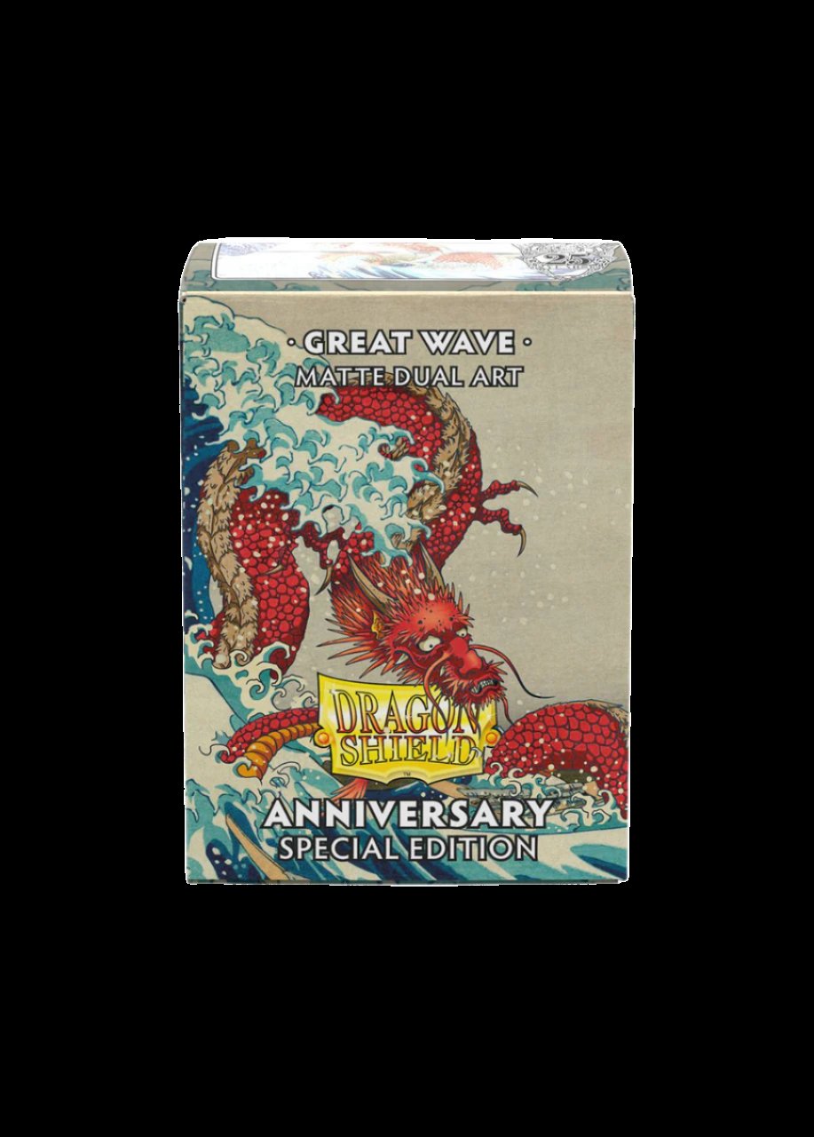 Confezione 100 Sleeves Standard Size Art Matte Dual Great Wave
