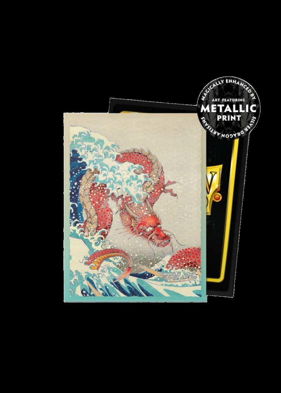 Confezione 100 Sleeves Standard Size Art Matte Dual Great Wave