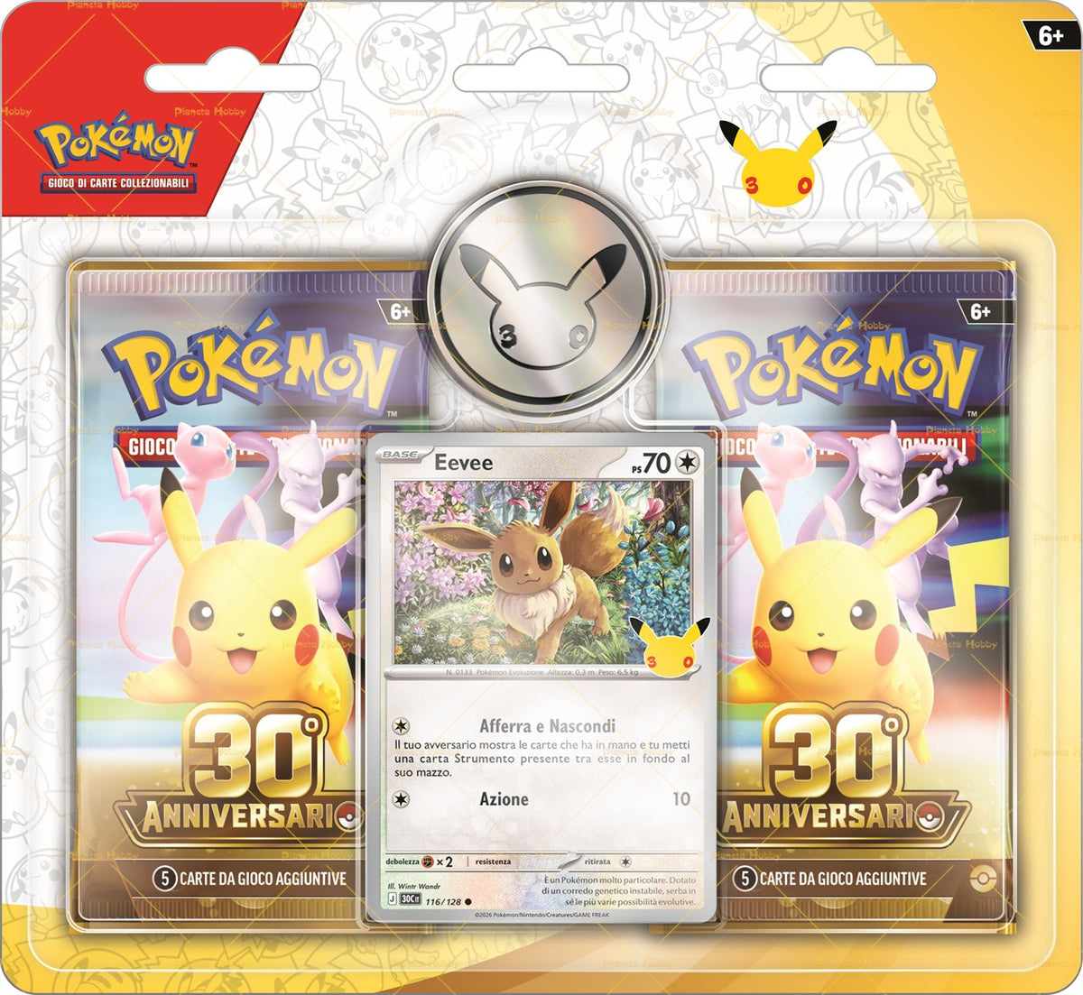 30° Anniversario ITA - Blister 2 bustine Eevee