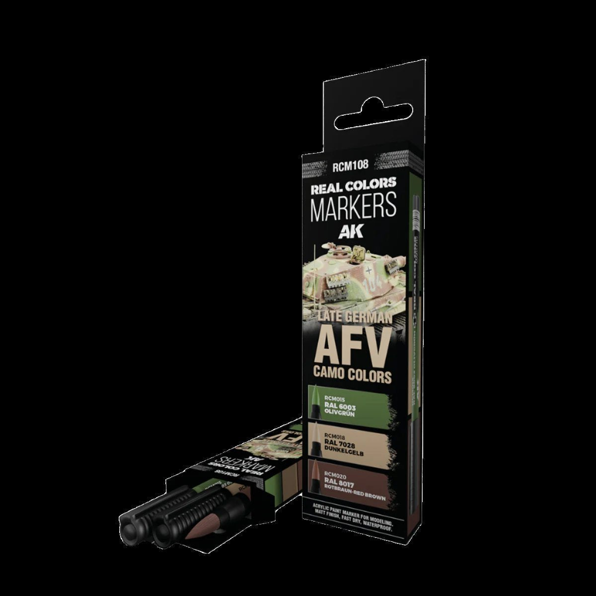 LATE GERMAN AFV CAMO COLORS – RC MARKERS SET