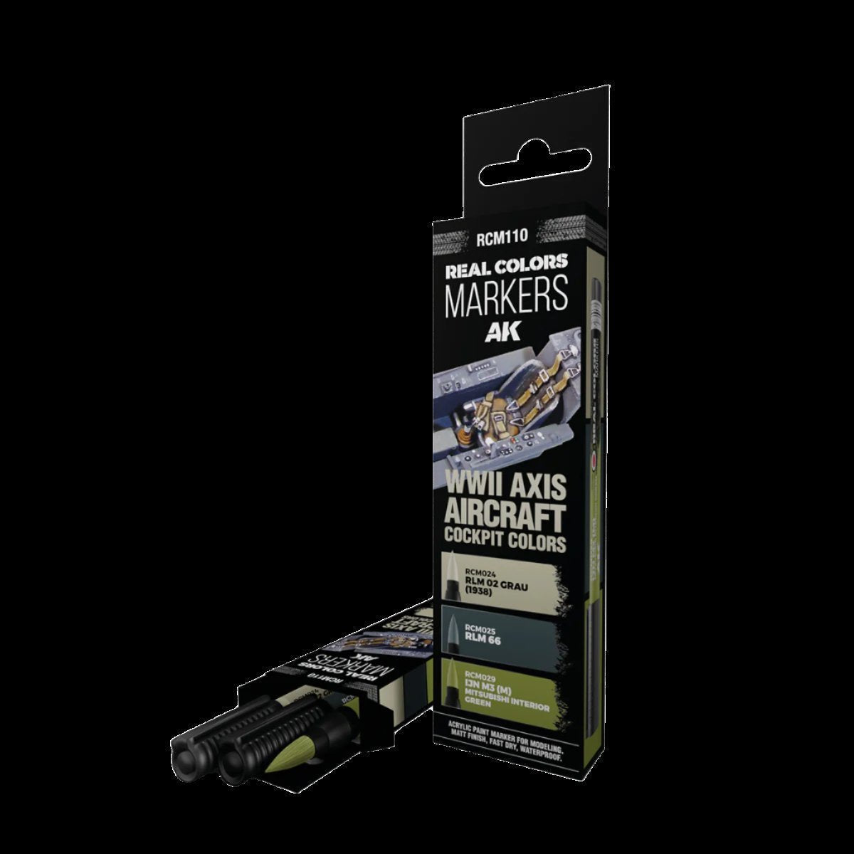 WWII AXIS AIRCRAFT COCKPIT COLORS – RC MARKERS SET