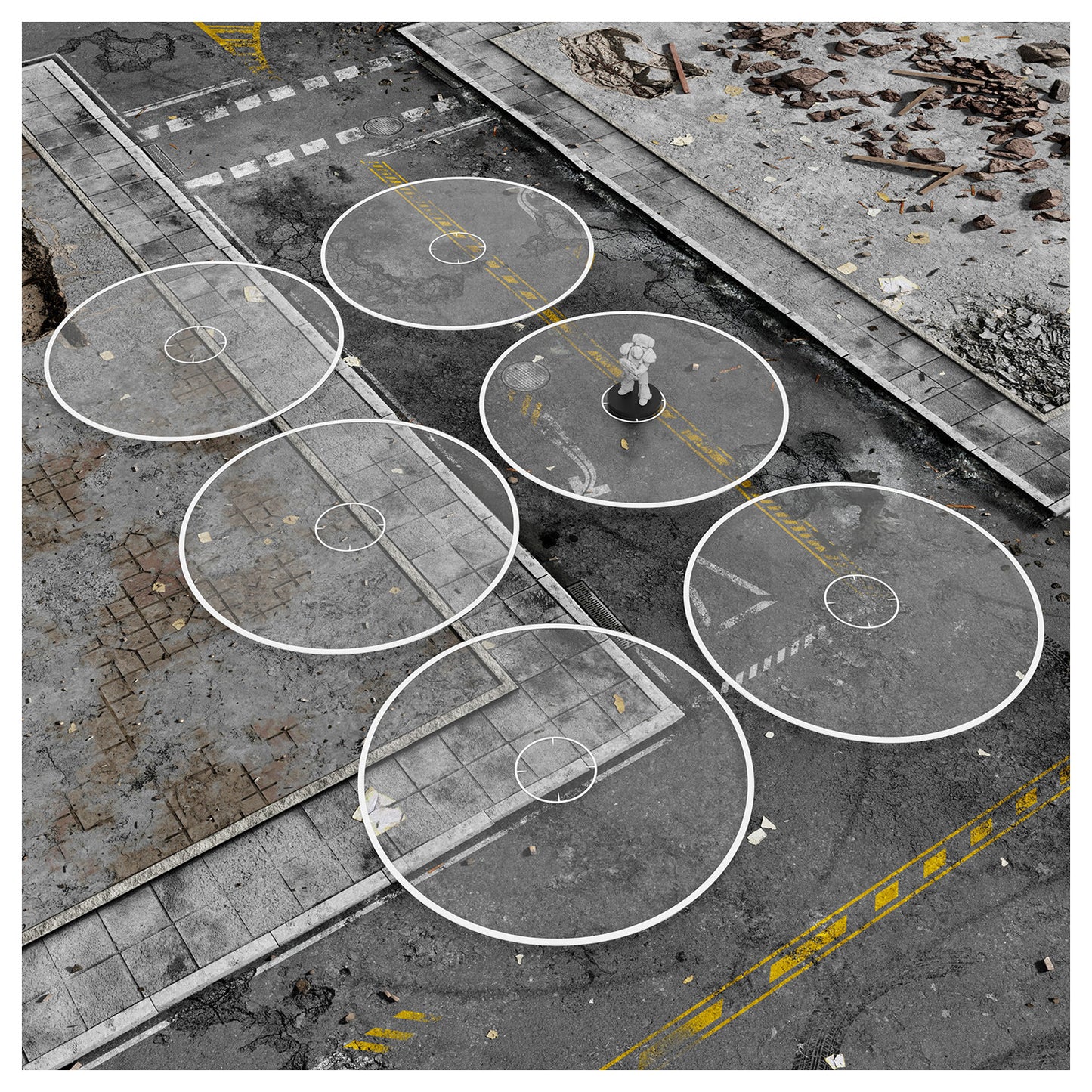 Aree Obiettivo Base Trasparenti Wh40k compatibles