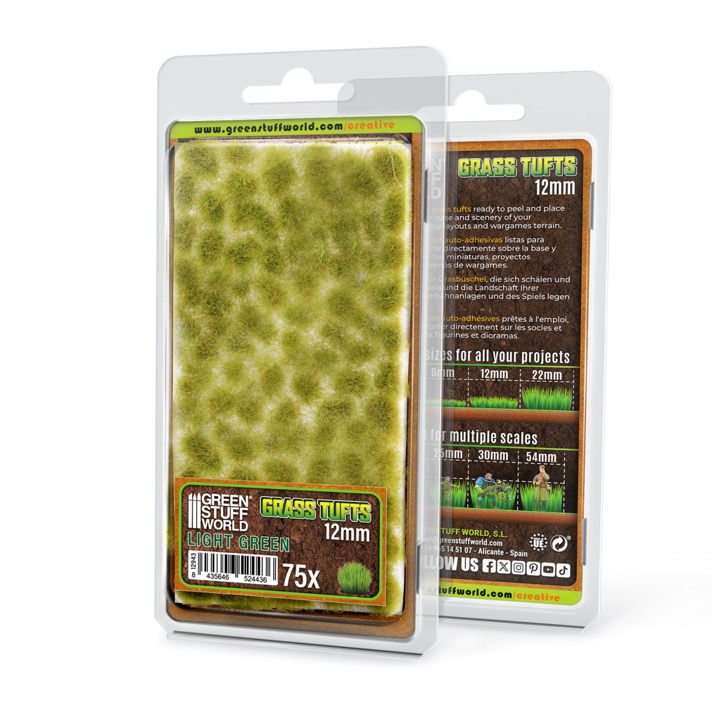 Ciuffi d'Erba - Tuft 12 mm - Verde Chiaro