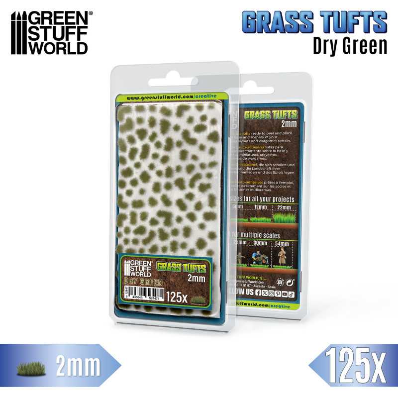 Grass Tuft 2 mm - Dry Green