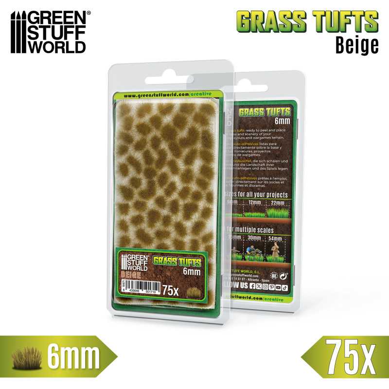 Ciuffi d'Erba - Tuft 6 mm - Beige