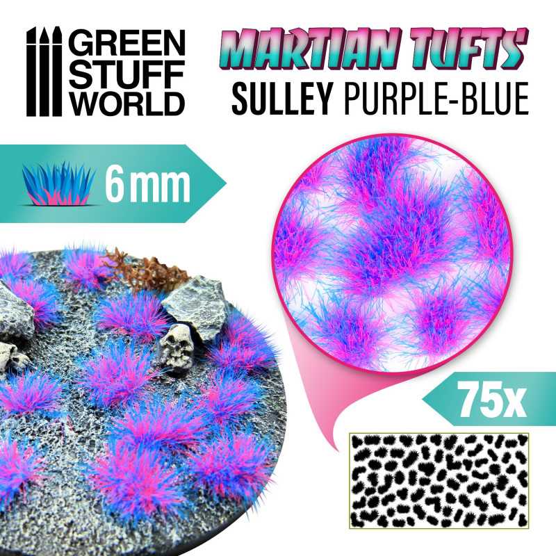 Ciuffi Erba Alien - SULLEY PURPLE-BLUE