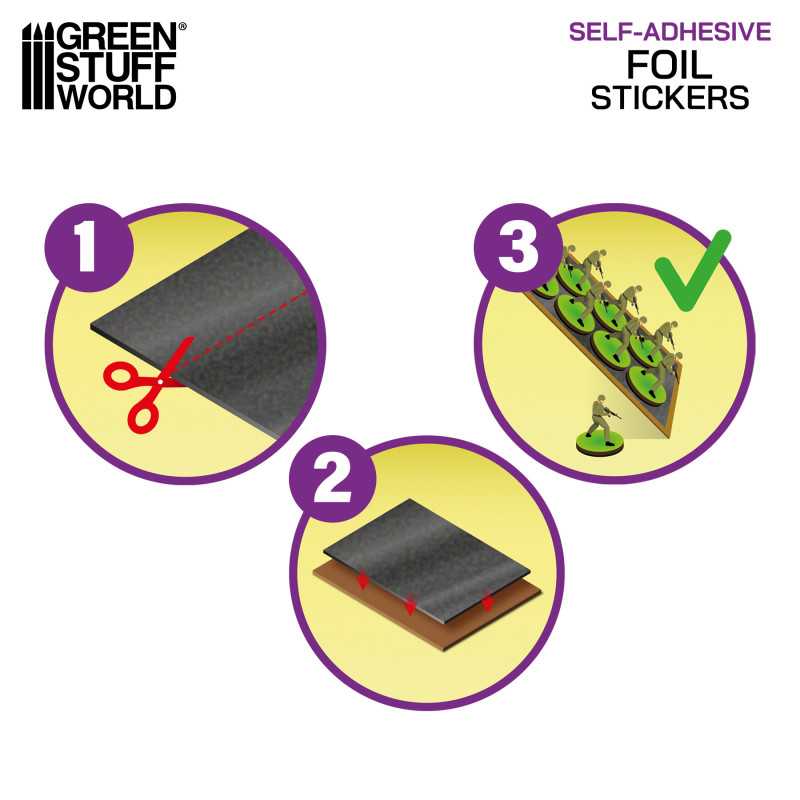 Foglio metallico adesivo