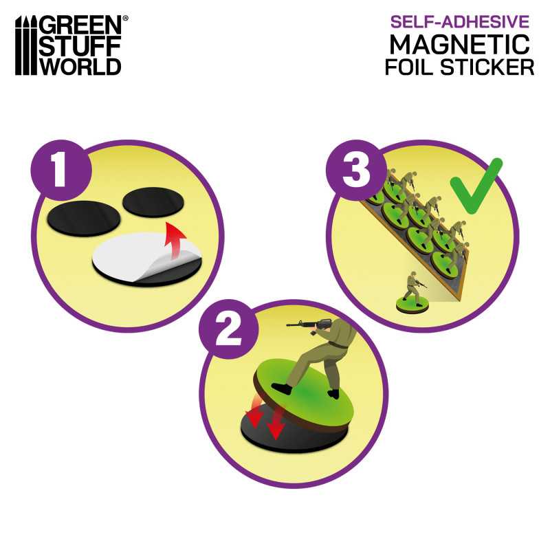 Foglio magnetico adesivo