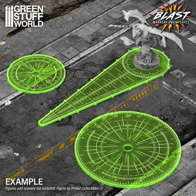 Set di Sagome per Wargame - Verde Fluo