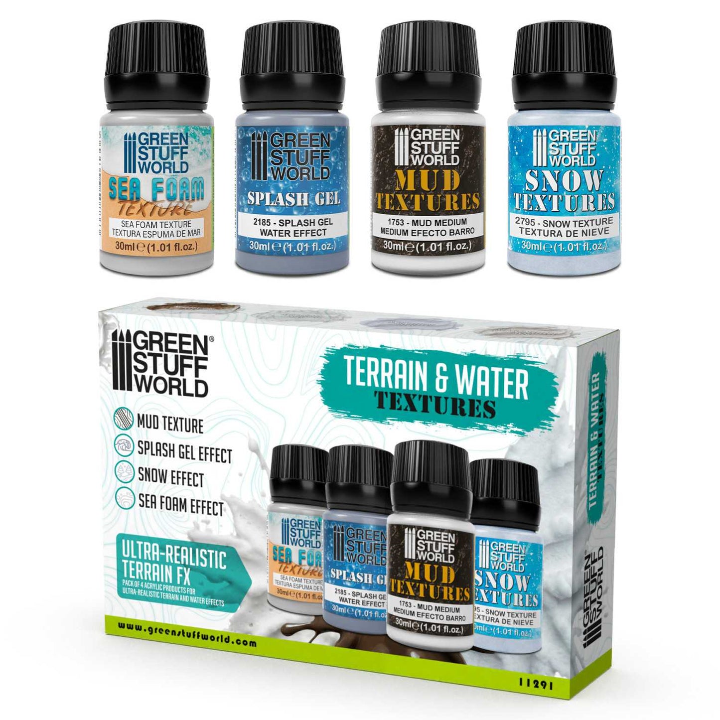Set di texture acquatiche 30ml