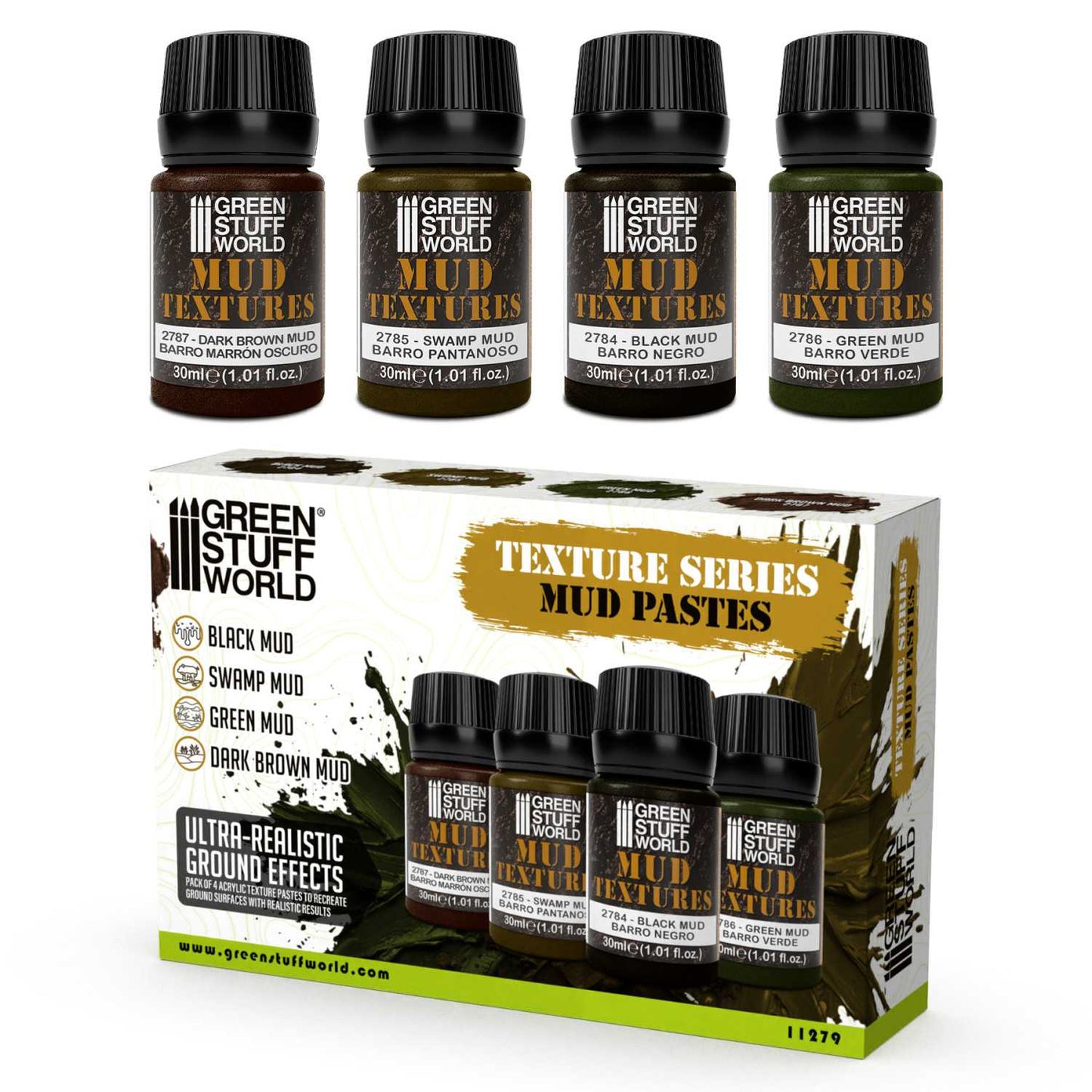 Set di texture di fango 30ml