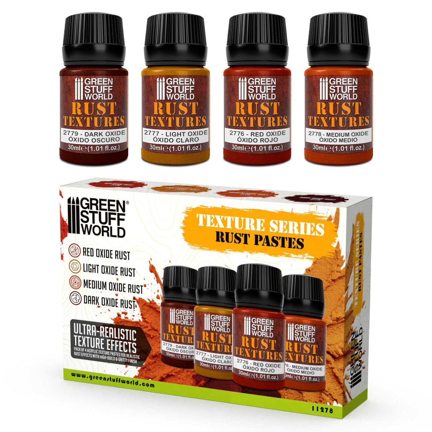 Set di texture ruggine 30ml