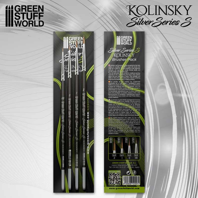 SILVER SERIES (S) - Set Pennelli Kolinsky (Serie-S)
