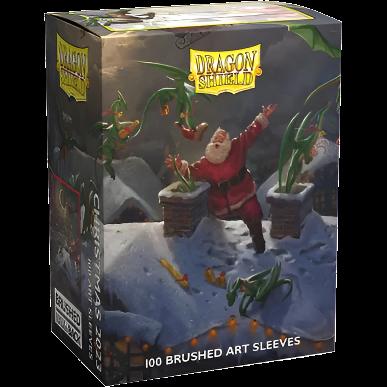 Confezione 100 Sleeves Standard Size Art Brushed Christmas 2023