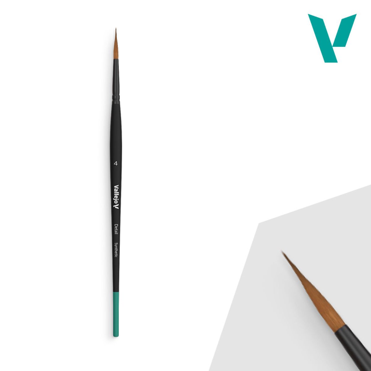 Vallejo Brush Detail Round Synthetic Brush No. 4