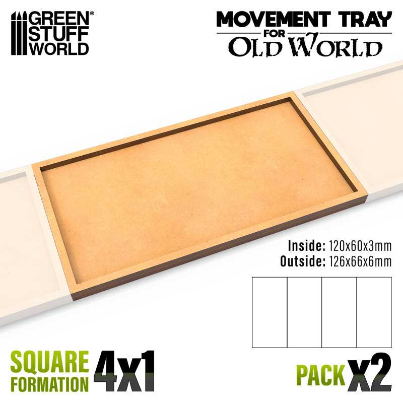 Movement Trays MDF - 120x60mm