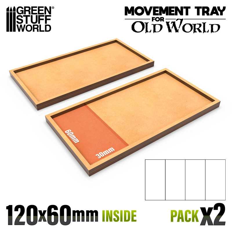 Movement Trays MDF - 120x60mm