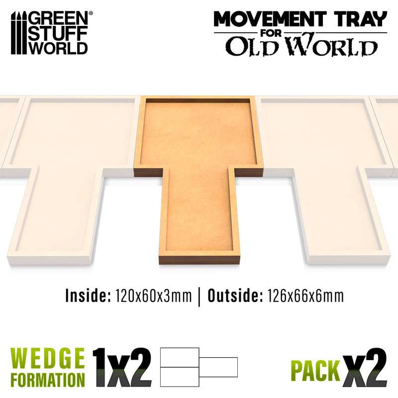 Movement Trays MDF - 1x2 - 60x120mm