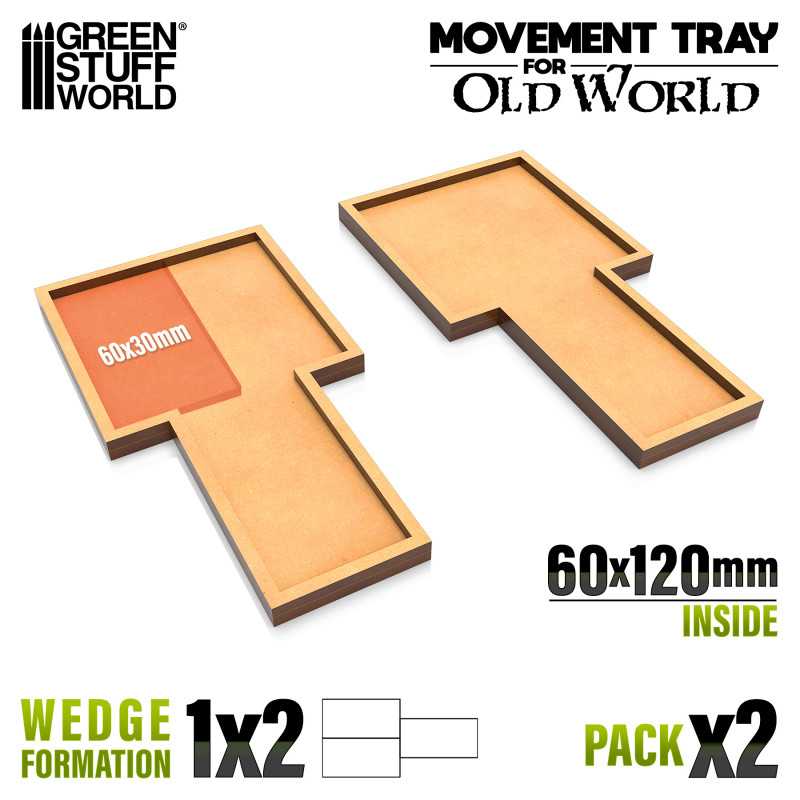 Movement Trays MDF - 1x2 - 60x120mm