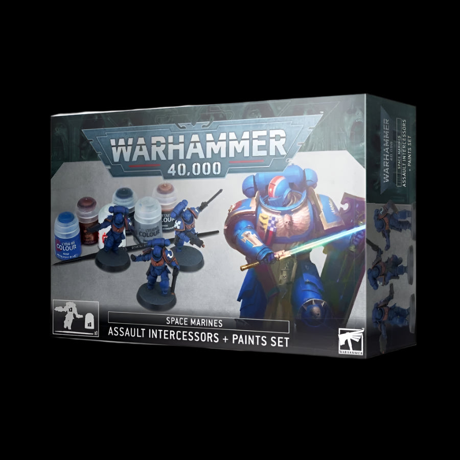 Warhammer 40.000 - Space Marines Assault Intercessors + Paint Set
