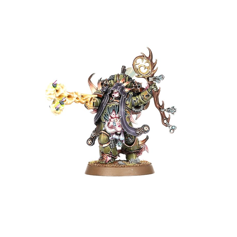 Malignant Plaguecaster, Noxious Blightbringer, and Plague Marine Champion