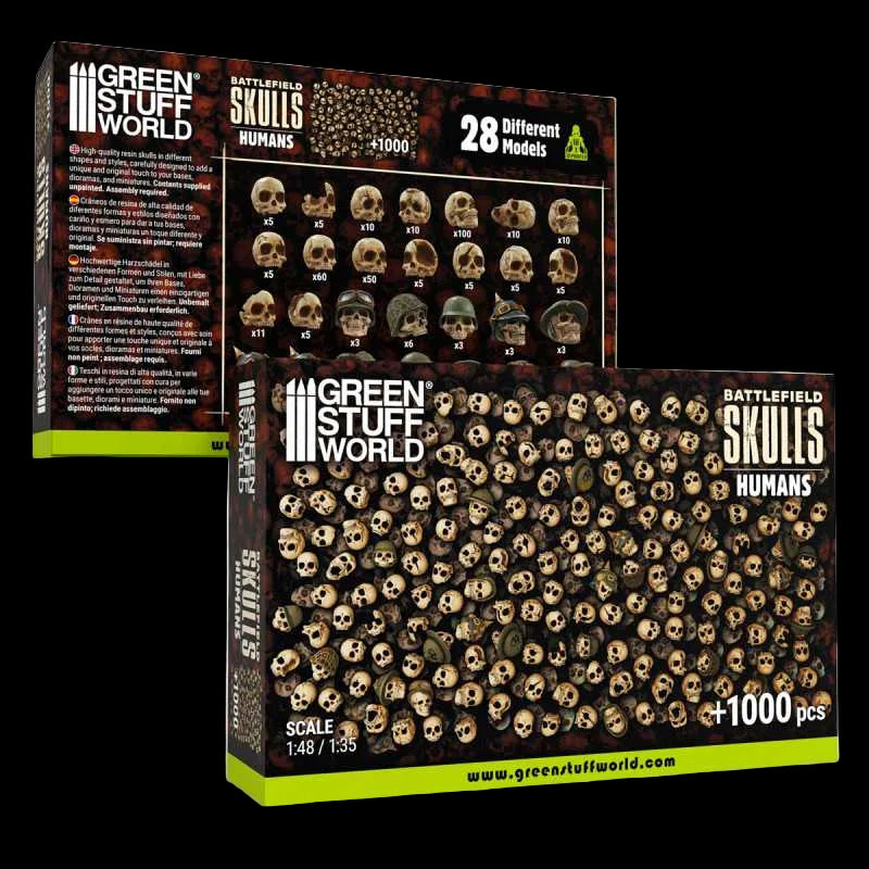 1000x Teschi in Resina 1:48-1:35
