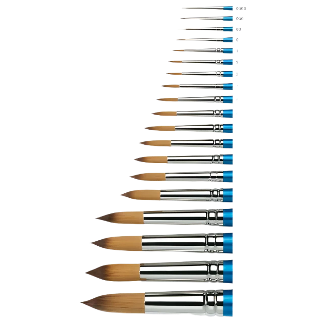 WINSOR & NEWTON PENNELLO COTMAN SERIE 111 - MANICO CORTO - TONDO N° 1