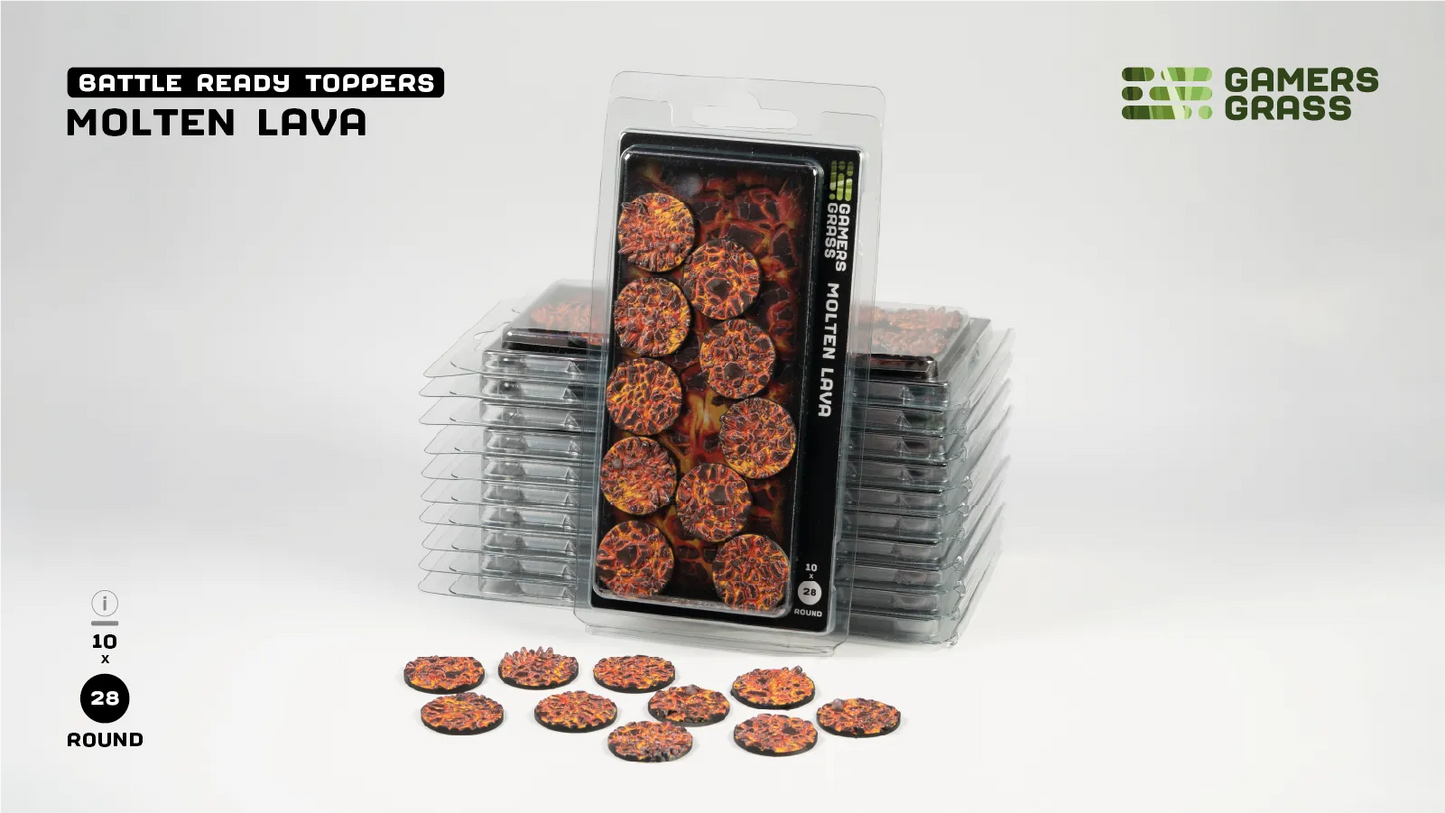 Molten Lava – Round 28mm (x10)