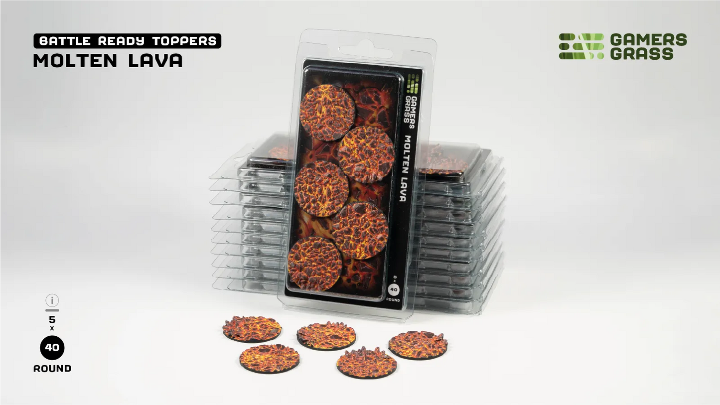 Molten Lava – Round 40mm (x5)