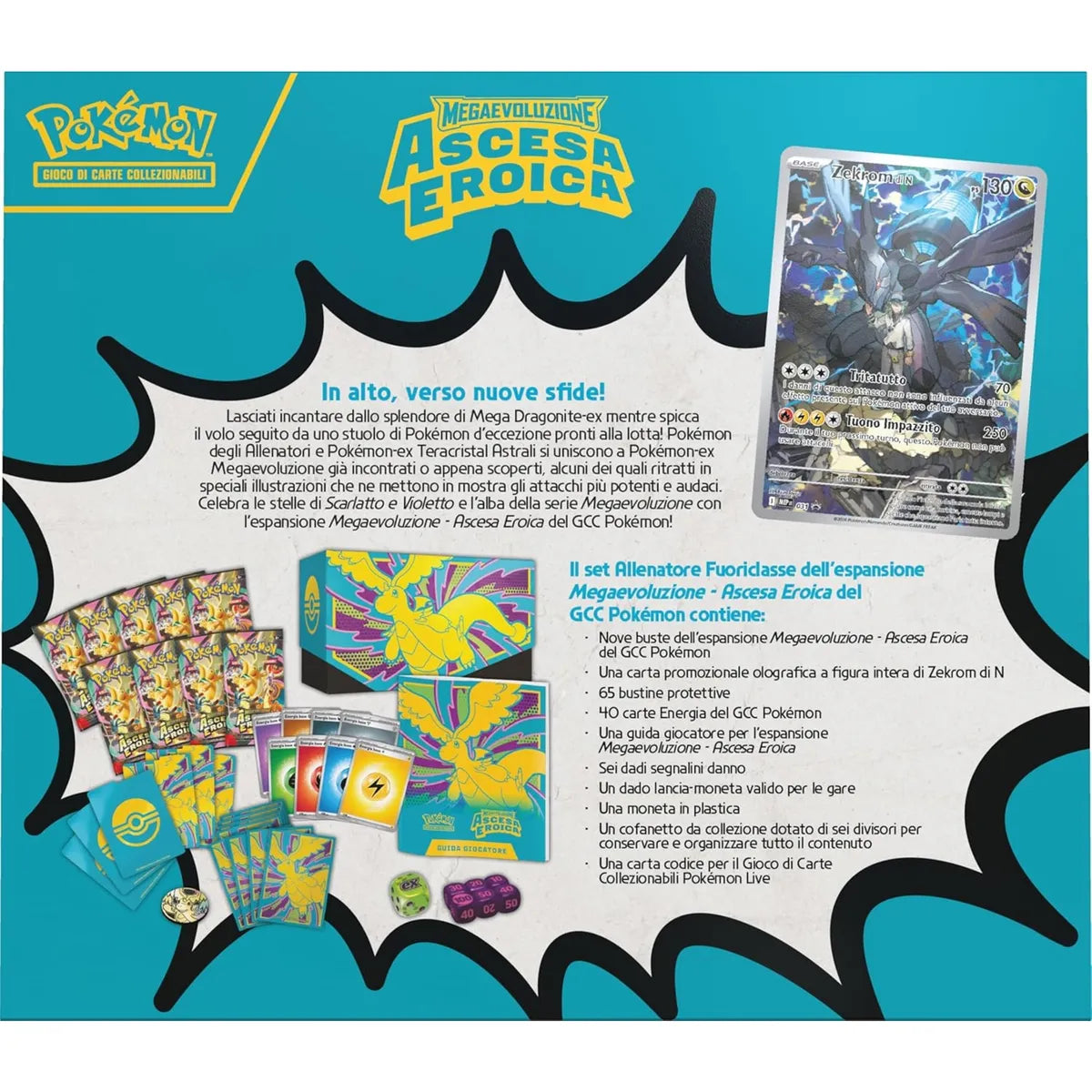 Pokemon ita megaevo ascesa eroica set allenatore fuoriclasse ITA