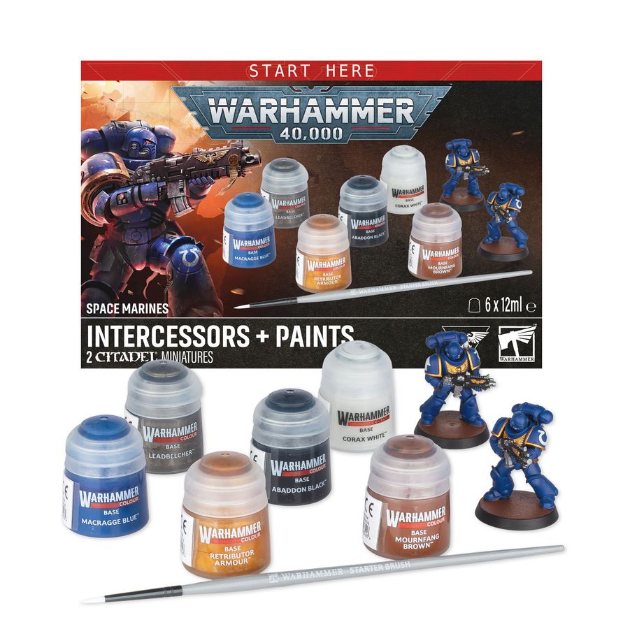 ( Pre Order ) Space Marines: Intercessors + Paints