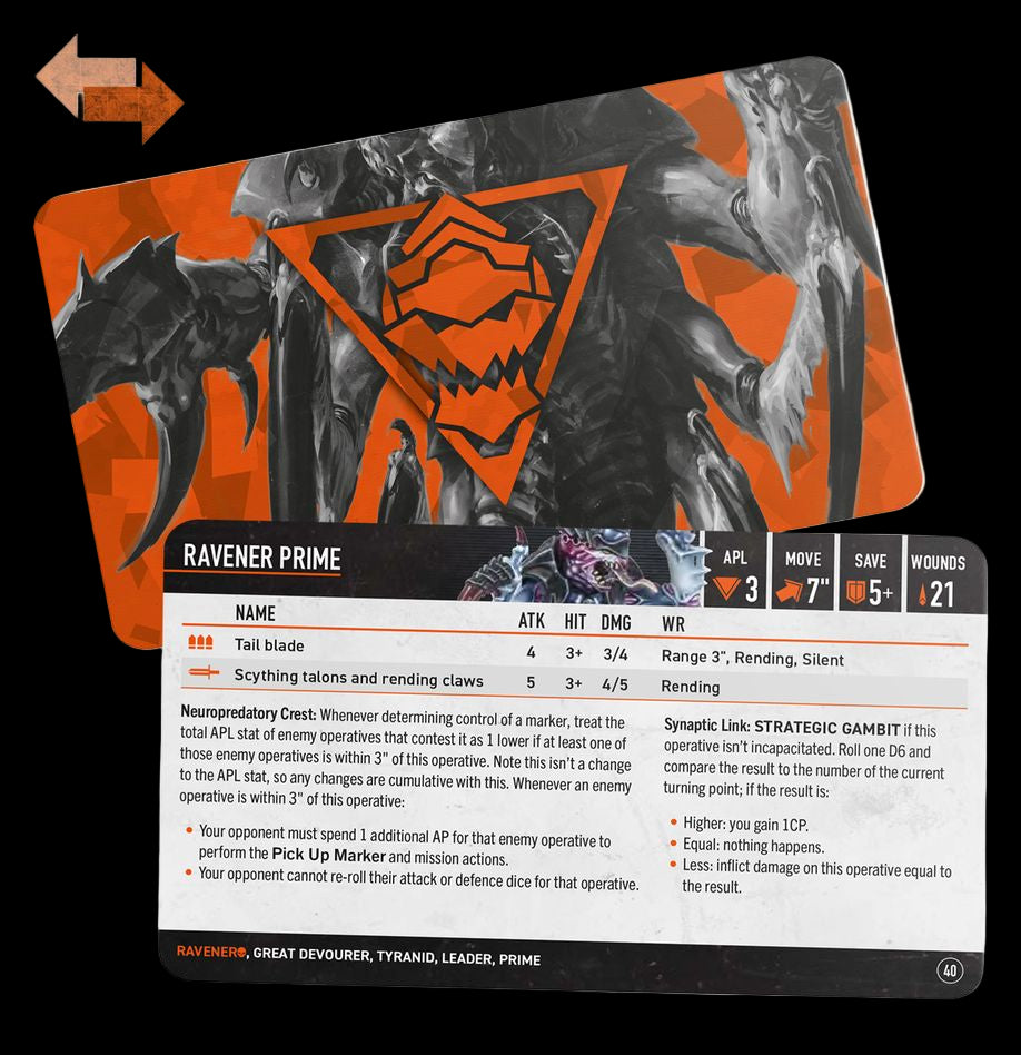 Kill Team: Raveners – Datacards ENG
