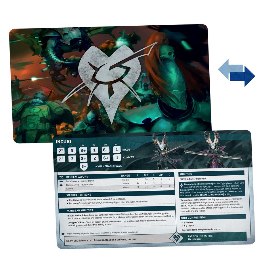 Datasheet Cards: Drukhari ENG