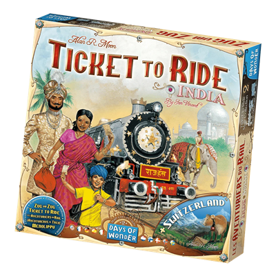 Ticket To Ride - India + Switzerland