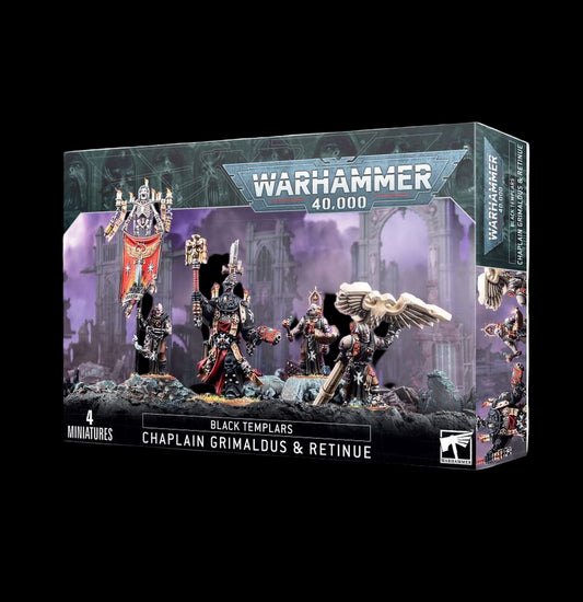 Black Templars : Chaplain Grimaldus & Retinue