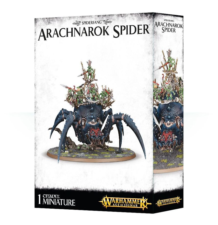 Arachnarok Spider with Spiderfang Warparty
