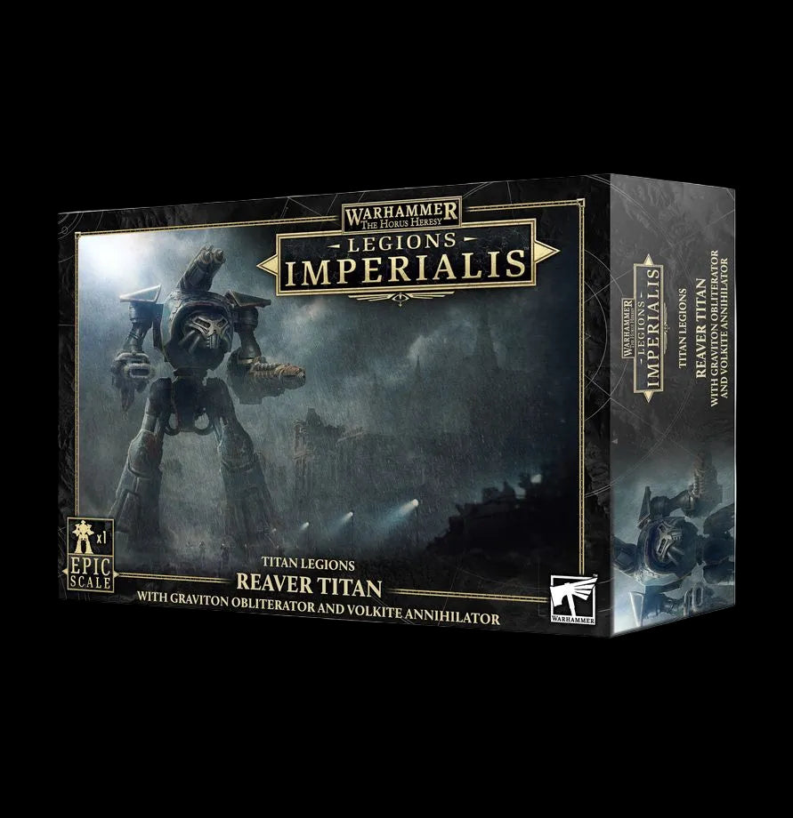 ( Pre order )Legions Imperialis: Reaver Titan with Graviton Obliterator and Volkite Annihilator