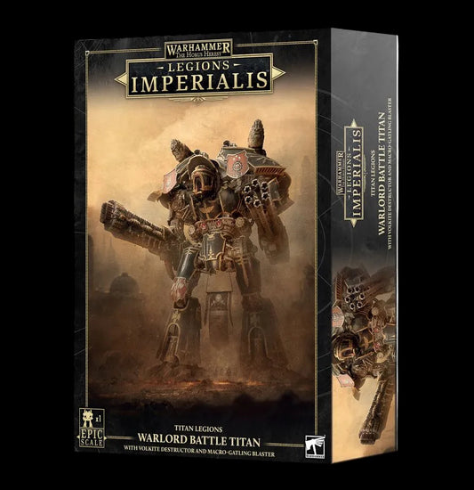 ( Pre order ) Legions Imperialis: Warlord Titan with Volkite Destructor and Macro-Gatling Blaster