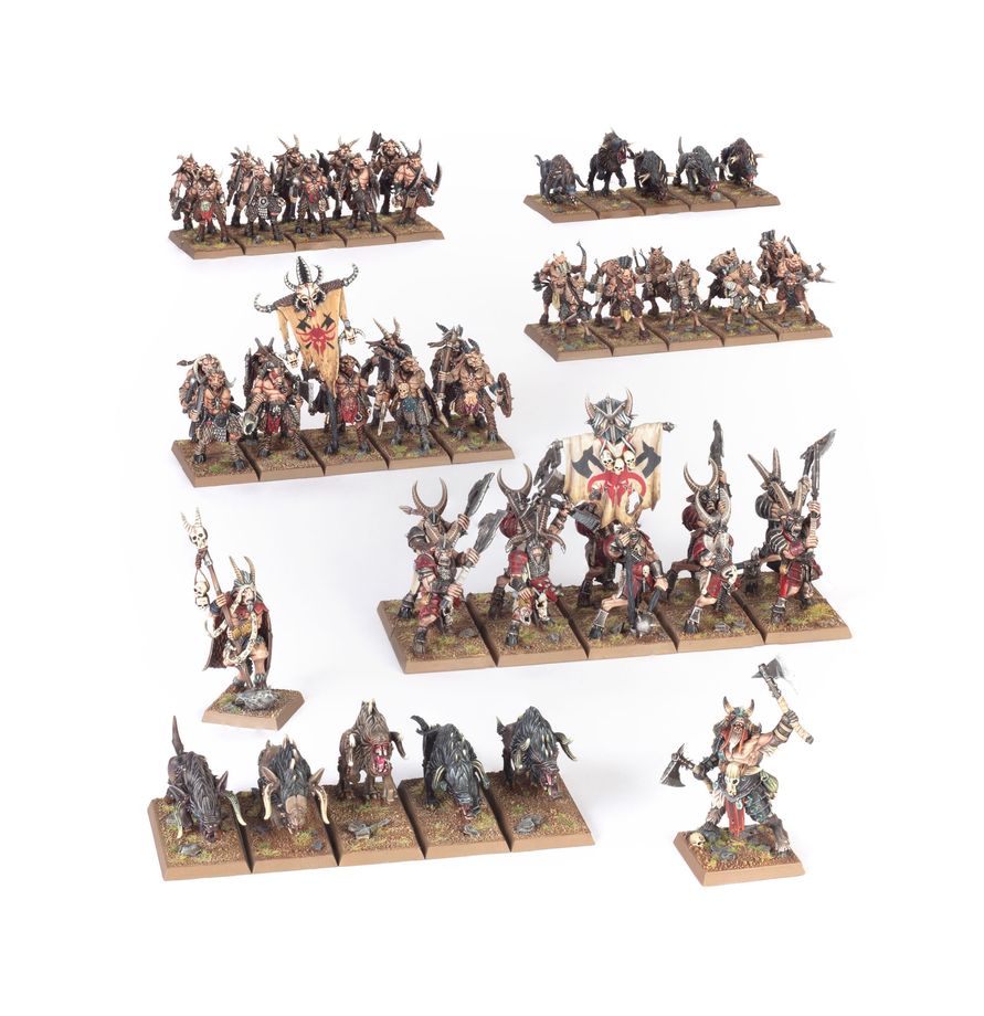 ( Pre Order ) Beastmen Brayherds: Battle March Army